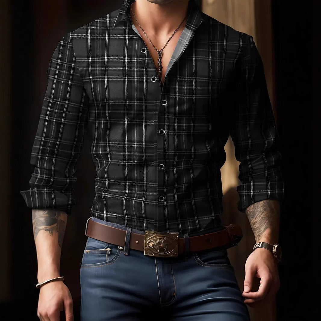 Renlow™ | Elegant Checkered Shirt