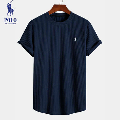 Rivlow RL™ | Premium Ribbed Stretch Cotton T-Shirt