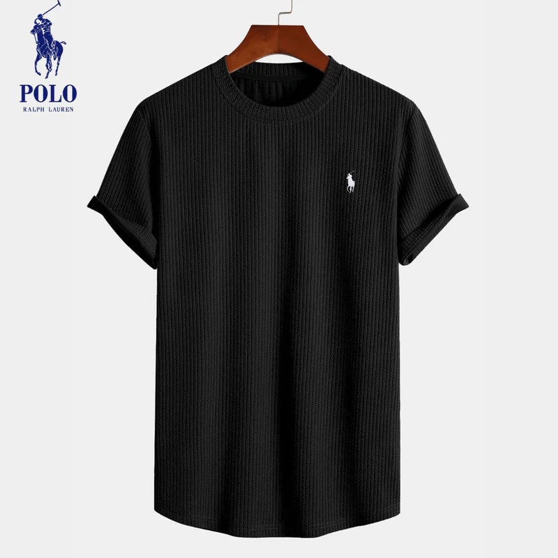 Rivlow RL™ | Premium Ribbed Stretch Cotton T-Shirt