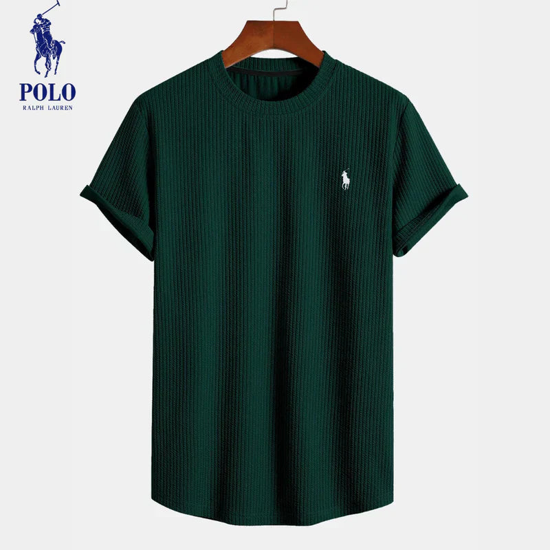 Rivlow RL™ | Premium Ribbed Stretch Cotton T-Shirt