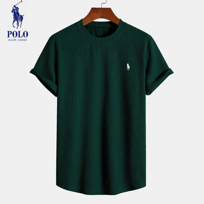 Rivlow RL™ | Premium Ribbed Stretch Cotton T-Shirt