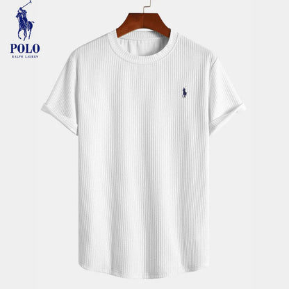 Rivlow RL™ | Premium Ribbed Stretch Cotton T-Shirt