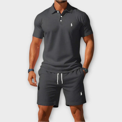 Blaine RL™ | Casual Cotton Piqué Polo and Shorts Set