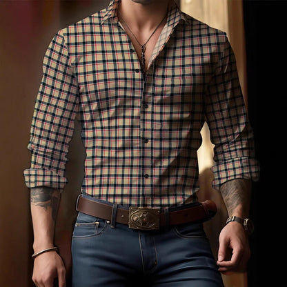 Renlow™ | Elegant Checkered Shirt